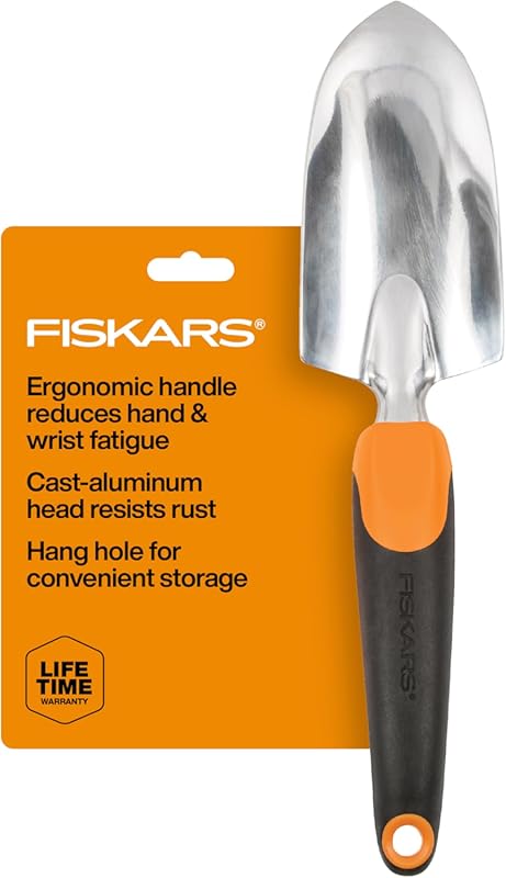 Fiskars Ergo Garden Trowel: Heavy Duty Hand Tool for Digging and Plant