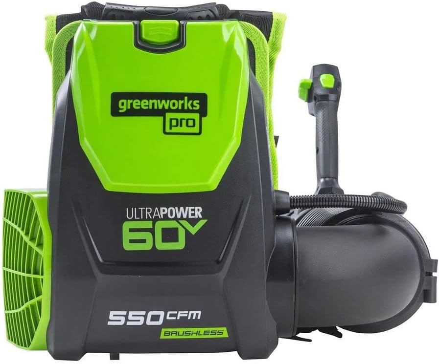 Greenworks Pro 60-Volt Max Lithium Ion 550-CFM 150-MPH Heavy-Duty Brus