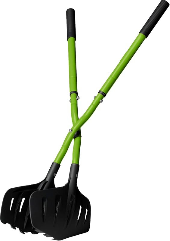 Earthwise 50002 Gator Grabber Telescoping Leaf Clean-Up Tool, Green/Bl