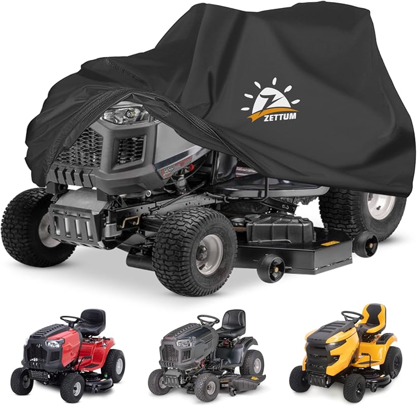 Zettum Universal Riding Lawn Mower Cover - Waterproof, Heavy Duty, Out