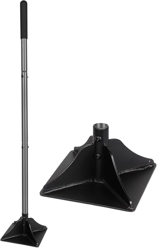 Walensee Heavy Duty Steel Tamper with Rubber Grip for Leveling Ground