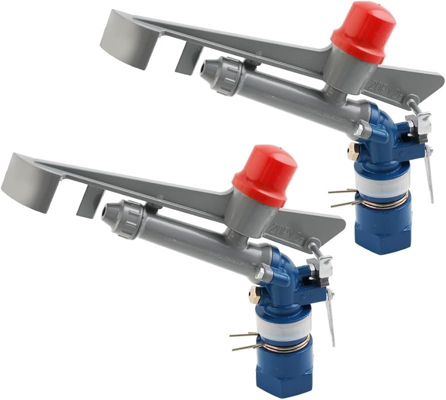 Large-Area Rotary Farm Lawn Sprinkler for 1/2 Acre Irrigation, Pack of