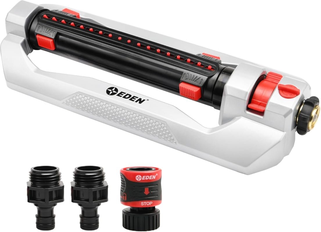 Eden Heavy Duty Turbo Oscillating Sprinkler, 4,000 sq. ft. Coverage, A