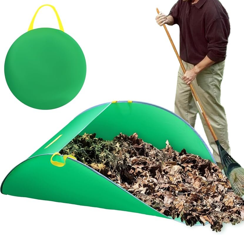 UQM Leaf Collector, Portable Pop Up Leaf Bags, Foldable Leaf Pick Up T