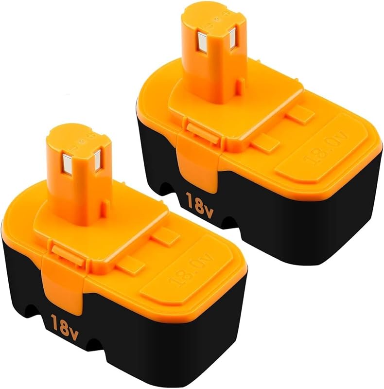 2 Pack P100 Replacement for 18V Ryobi Battery Compatible with Ryobi 18