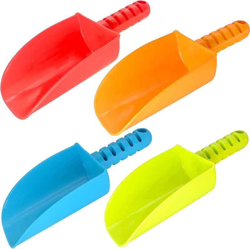 Top 4 Best Playgound Shovels: Expert Picks for Durability four colorful plastic scoops for sand or toys