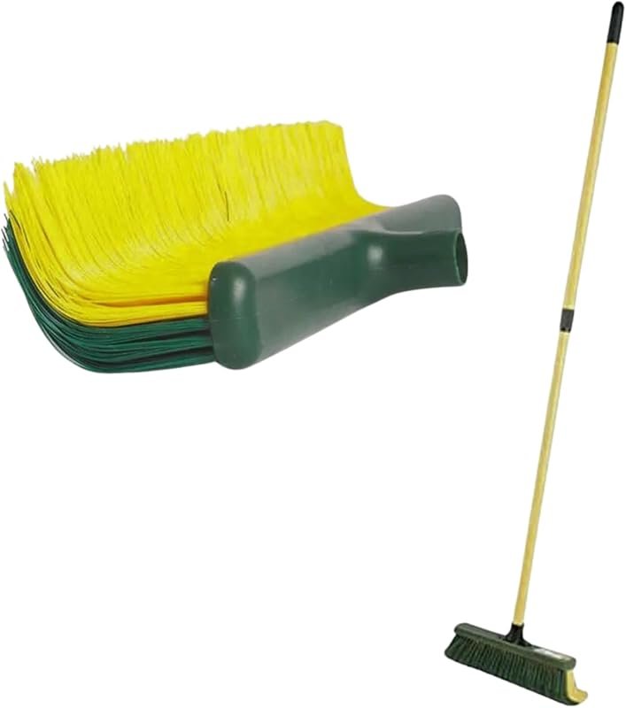 Artificial grass turf broom and astroturf rake with curved bristles fo