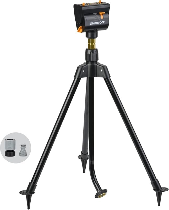 Melnor 65178AMZ MiniMax Turbo Oscillating Sprinkler on Tripod, 4000 sq