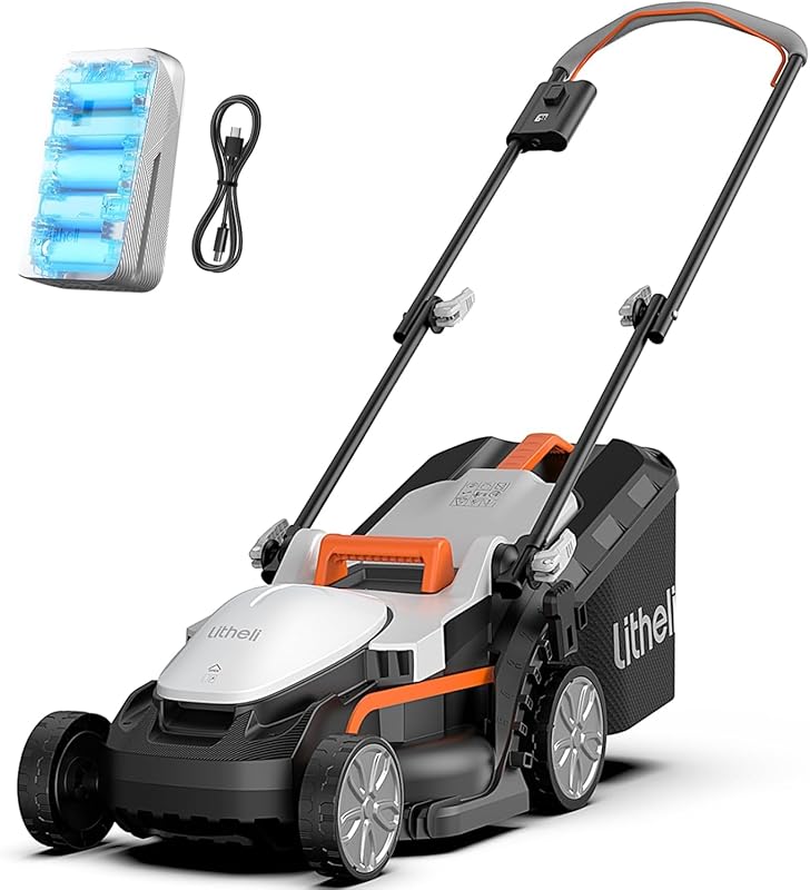Litheli Cordless Lawn Mower 13 Inch, U20 Handy+ 20V Electric Lawn Mowe