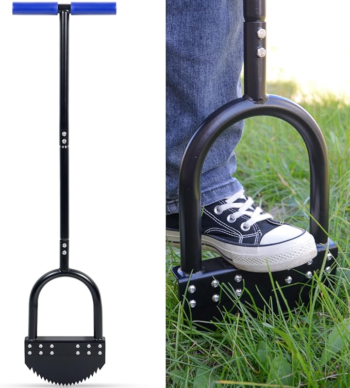 41-inch Half Moon Edger with Tempered Steel Blade and Footplate, Perfe