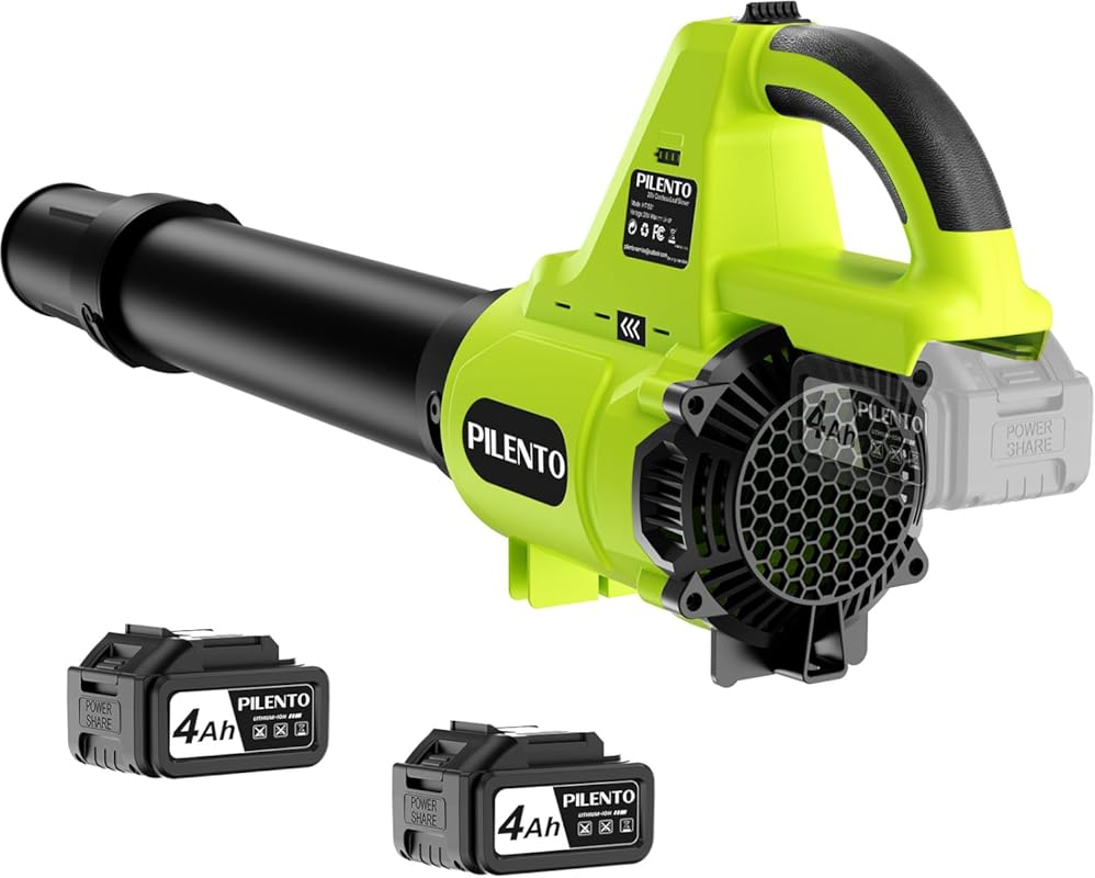 20V Cordless Leaf Blower: 650CFM, 280MPH, 3 Speed Modes for Lawn Care