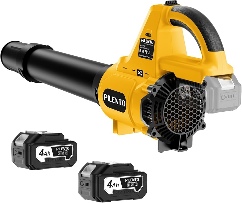 20V Cordless Leaf Blower: 650CFM, 280MPH, 3 Speed Modes for Lawn Care