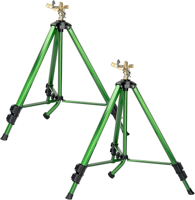 Heavy Duty Impact Sprinkler on Tripod for Lawn and Garden, 360 Degree