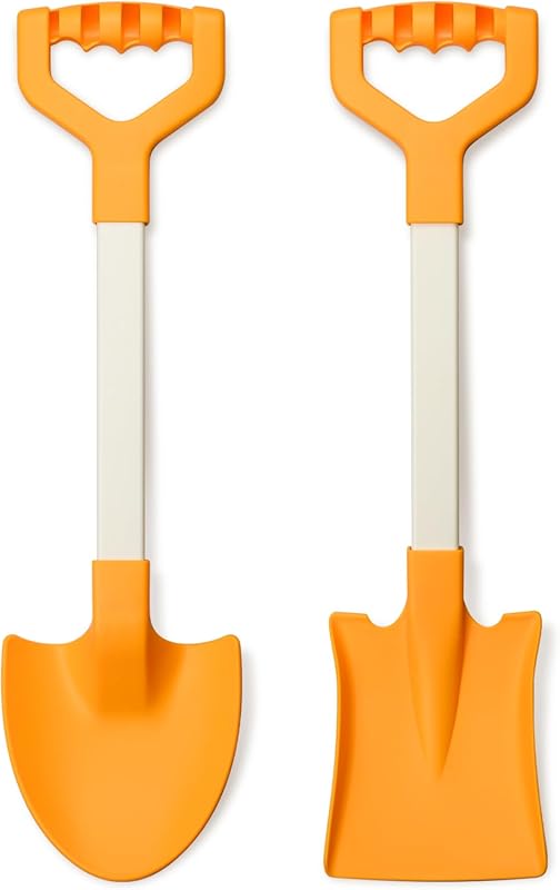 20-Inch Long Heavy Duty Plastic Sand Beach Shovels for Kids: 2 Pack Or