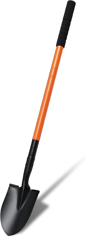 3 Best Shovels for Wet Soil: Expert Choices for Superior Digging black shovel with orange handle and black grip