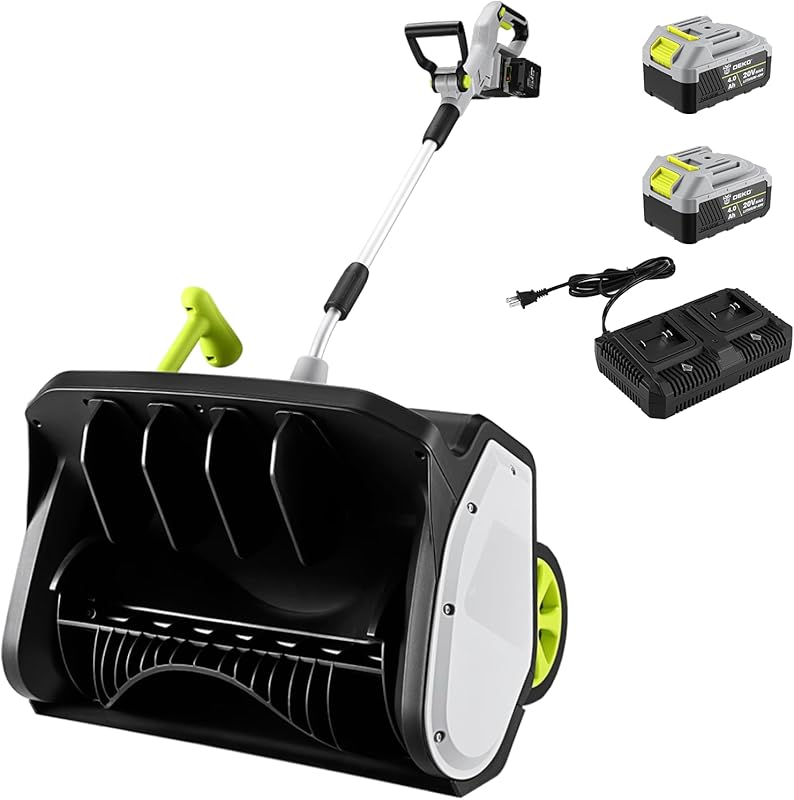DEKOPRO 40V 17-Inch Cordless Snow Shovel Blower with Adjustable Chute