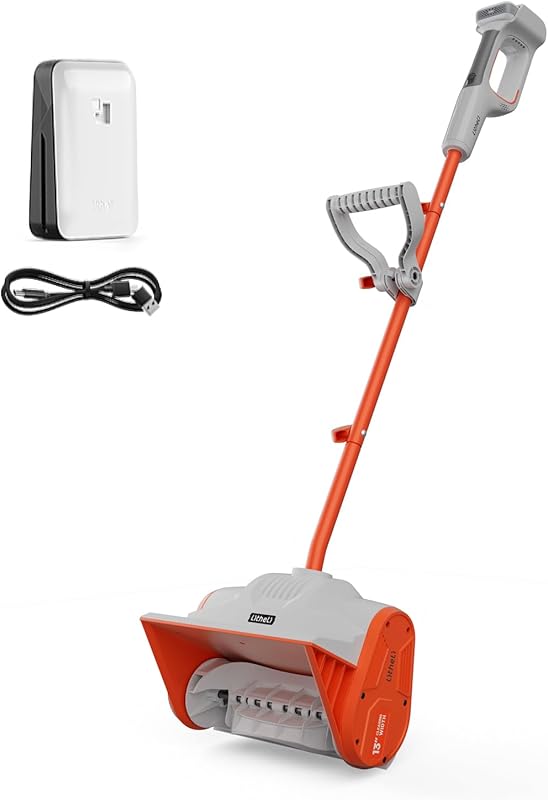 Litheli 20V Cordless Snow Shovel, Lightweight Battery Snow Blower for