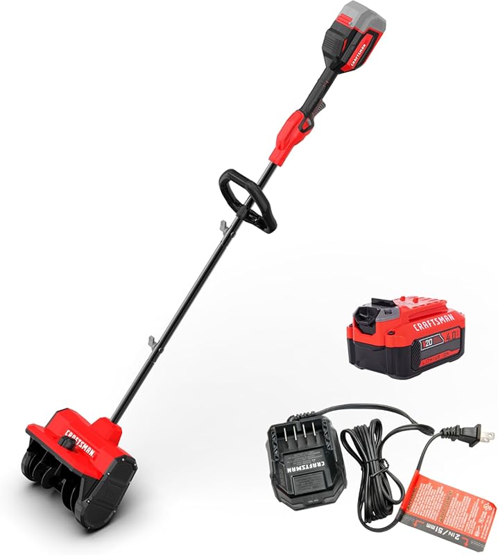 Craftsman 20V Cordless Snow Shovel Blower for Patios and Driveways wit
