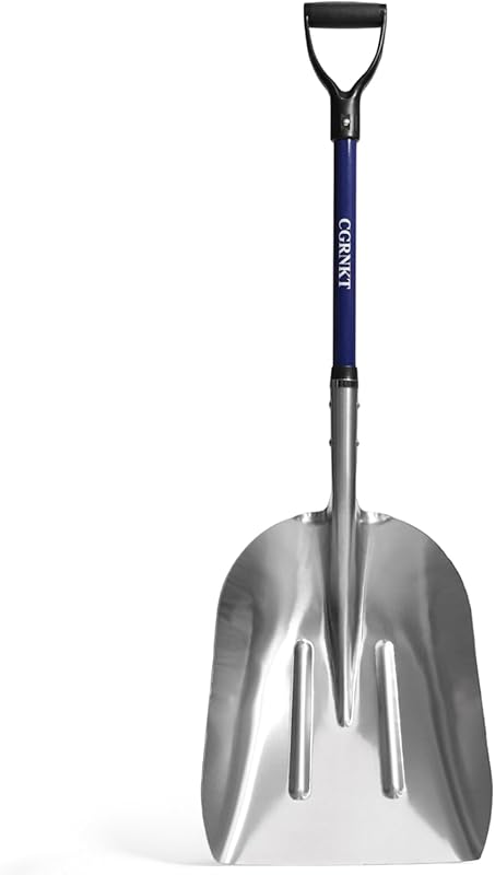 Top 3 Best Shovel For Yard Debris: Expert Picks for Easy Cleanup aluminum shovel with blue handle and D grip