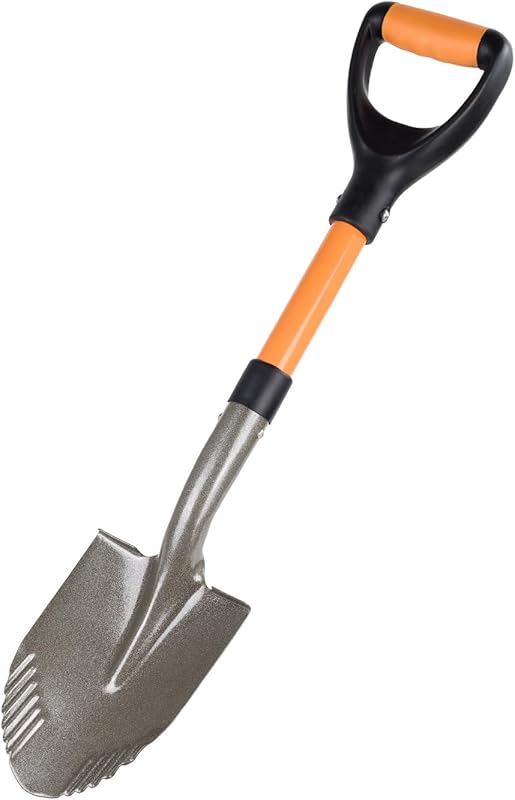 Small 28-inch Garden Shovel with Trenching Blade and D-Handle for Digg