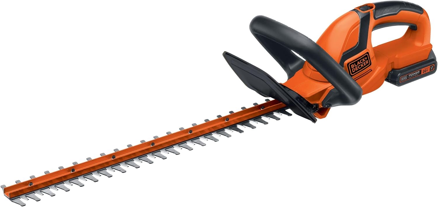 BLACK+DECKER 20V MAX Cordless Hedge Trimmer, Battery and Charger Inclu