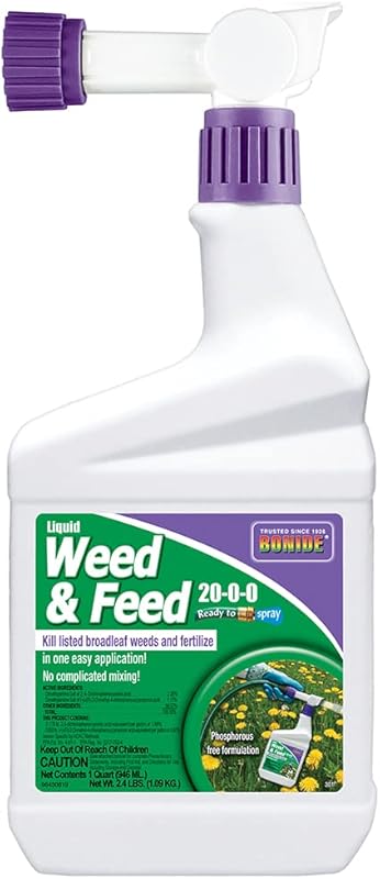 6 Best Scotts Fertilizers for Crabgrass: Expert Picks Bonide liquid weed and feed spray bottle