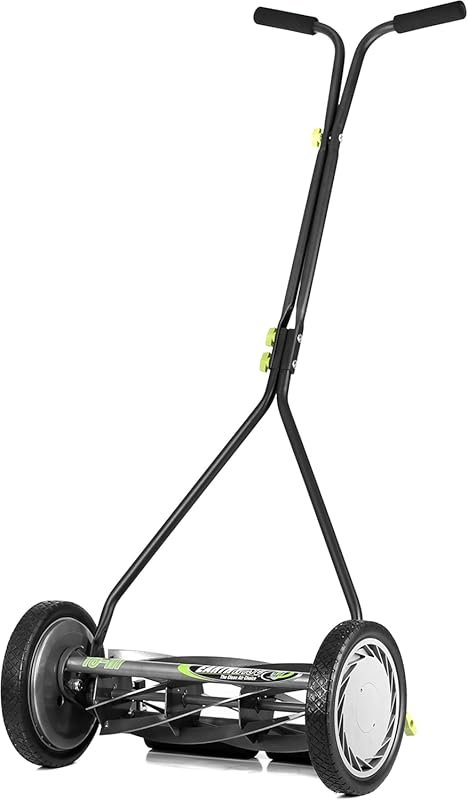 Earthwise 16-Inch 7-Blade Push Reel Lawn Mower for a Quiet, Green Lawn