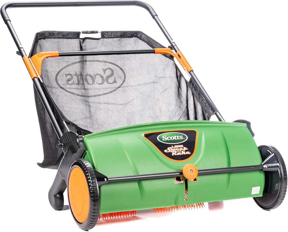 Scotts Outdoor Power Tools LSW70026S 26-inch push lawn sweeper in blac