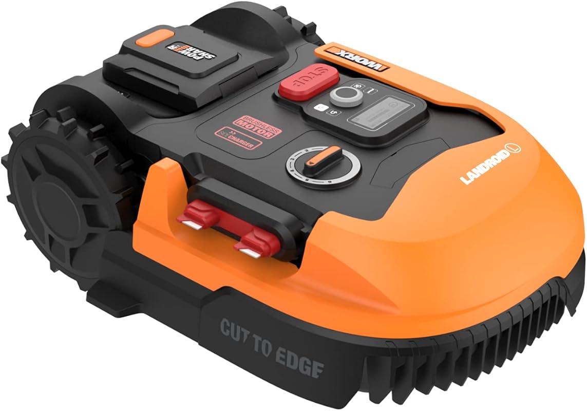 Worx Landroid L Robotic Lawn Mower: 20V, 5.0Ah Battery, Covers 1/2 Acr