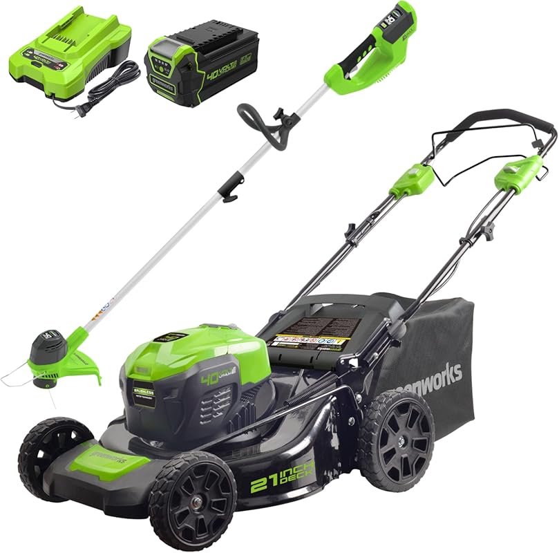 Top 3 Self-Propelled Mowers for Bermuda Grass cordless lawn mower string trimmer and battery charger