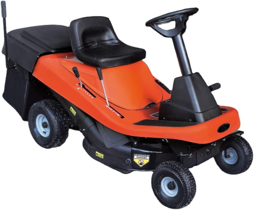 Top 5 Hydrostatic Riding Lawn Mowers: Expert Picks orange riding lawn mower with black seat and bagger