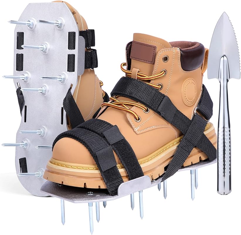 Ohuhu Upgraded Metal Lawn Aerator Shoes with 2.2