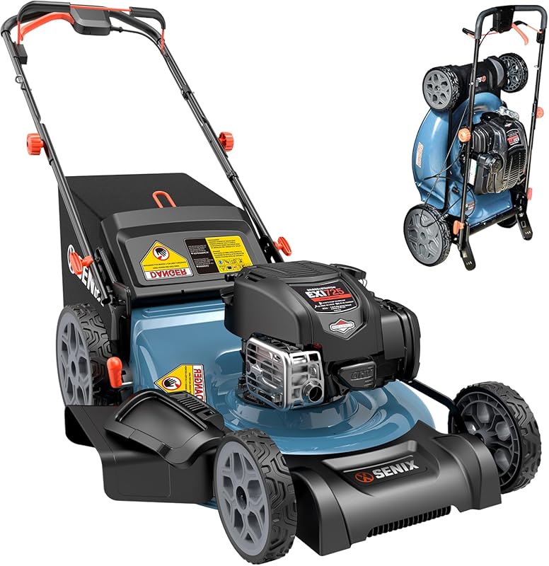 SENIX 22-Inch Variable Speed RWD Self-Propelled Gas Lawn Mower with 16