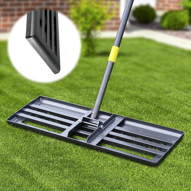 30-inch Heavy-Duty Lawn Leveler with Adjustable Handle for Spreading S