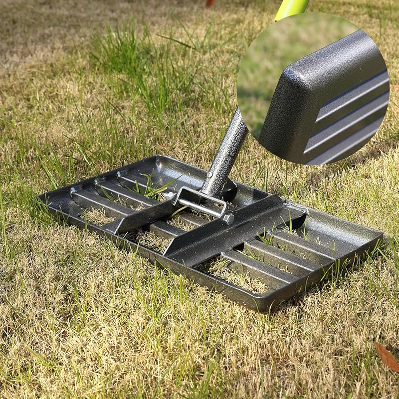 Heavy-Duty Lawn Leveling Rake for Effortless Yard Soil and Dirt Ground