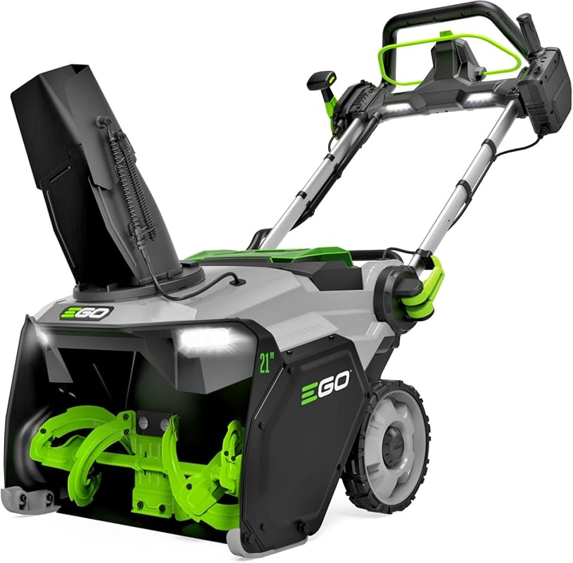 Top 4 Best Single Stage Snow Blowers for Easy Snow Removal EGO 21 inch electric snow blower with bright LED lights