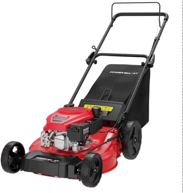 PowerSmart 21-Inch Push Lawn Mower with Bagging and High Wheels for Ya