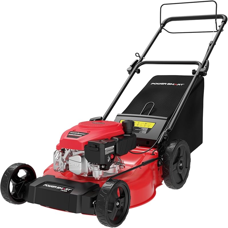 PowerSmart Self Propelled Gas Lawn Mower, 21-Inch with 170cc 4-Cycle O