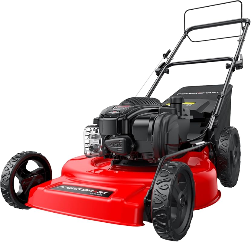 PowerSmart 22-Inch Gas Lawn Mower, 150cc B&S Engine, Self-Propelled, 3