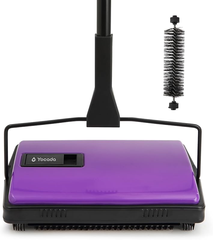 Yocada Carpet Sweeper Cleaner Manual Household Sweeper for Home Office