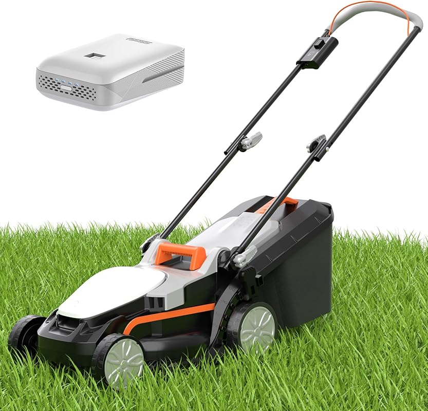 Litheli 13.2-inch cordless electric lawn mower for up to 1300 sq. ft.