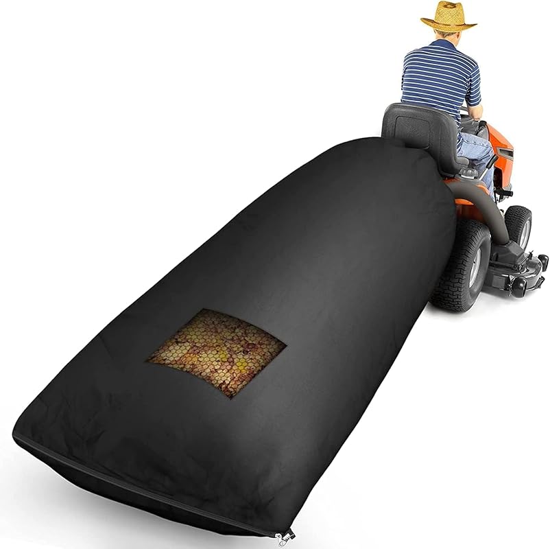 Large Lawn Tractor Leaf Bag for Fast Leaf Collection and Grass Catcher