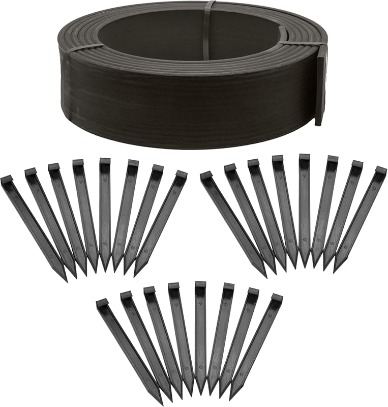 EdgePro 4-Inch Composite Landscape Edging Kit, 40-Foot, Black