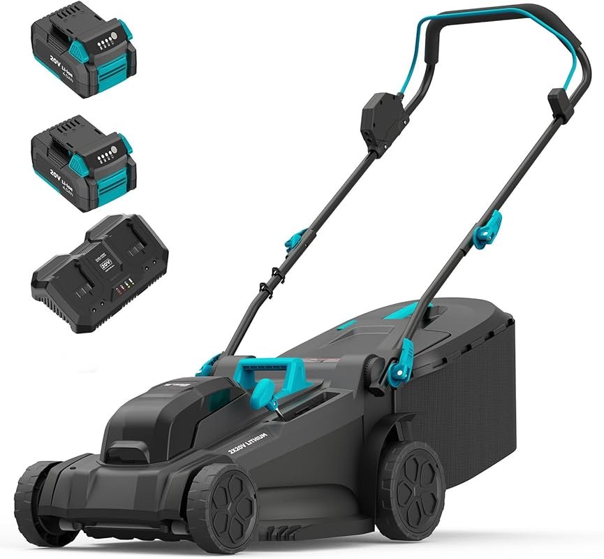 Best Heavy Duty 40V Cordless Brushless Push Lawn Mower with Height Adj