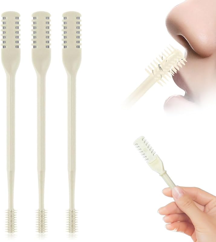 Upgrade Nasal Hair Cutter for Men and Women - 360° Rotating Manual Tri